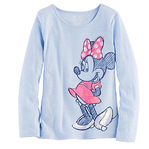 Disney's Minnie Mouse Girls 4-7 Glitter & Sequin Graphic Tee by Jumping Beans®