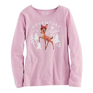 Disney's Bambi Girls 4-7 Velvet & Glitter Graphic Tee by Jumping Beans®