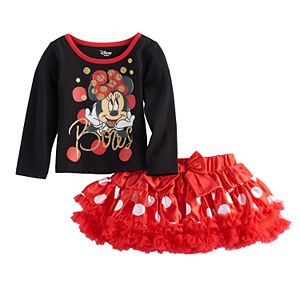 Disney's Minnie Mouse Baby Girl Glittery 