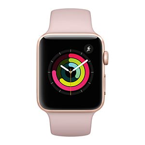 Apple Watch Series 3 (GPS) 38mm Gold Aluminum Case with Pink Sand Sport Band
