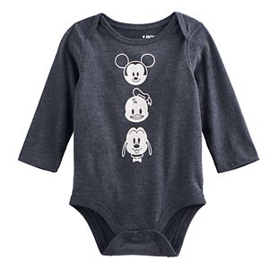 Disney's Mickey Mouse Baby Boy Mickey, Donald Duck & Pluto Bodysuit by Jumping Beans®