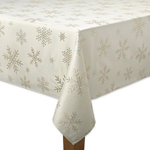 St. Nicholas Square® Metallic Snowflake Tablecloth