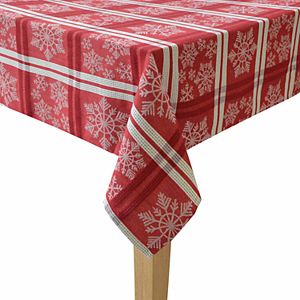 St. Nicholas Square® Red Snowflake Tablecloth