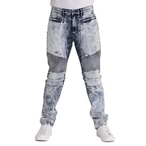Men's True Luck Coles Moto Slim-Fit Jeans