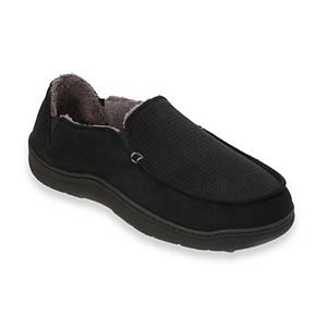 Men's Dearfoams Perforated Microfiber Closed Back Slippers