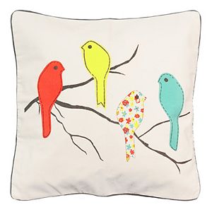 Spencer Home Decor Four Birdies Throw Pillow!