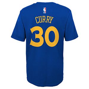Boys 8-20 Golden State Warriors Stephen Curry Player Name & Number Replica Tee