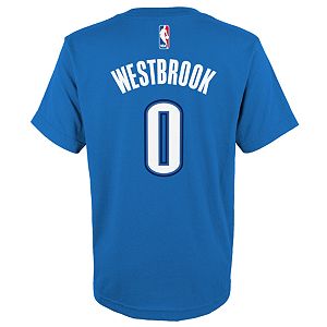 Boys 8-20 Oklahoma City Thunder Russell Westbrook Player Name & Number Replica Tee