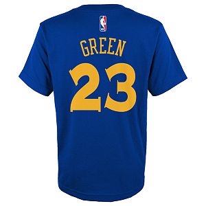 Boys 8-20 Golden State Warriors Draymond Green Player Name & Number Replica Tee