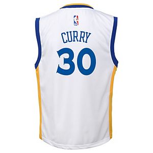 Boys 8-20 Golden State Warriors Stephen Curry Replica Jersey