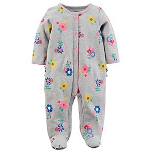 Baby Girl Carter's Floral & Ruffles Sleep & Play