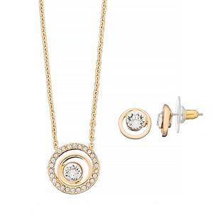 Dana Buchman Circle Necklace & Stud Earring Set