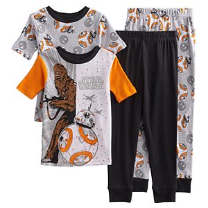 Boys 6-12 Star Wars BB8 4-Piece Pajama Set