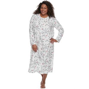 Plus Size Croft & Barrow® Pajamas: Pintuck Long Sleeve Nightgown
