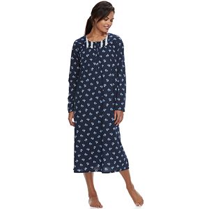 Petite Croft & Barrow® Pajamas: Pintuck Long Sleeve Nightgown