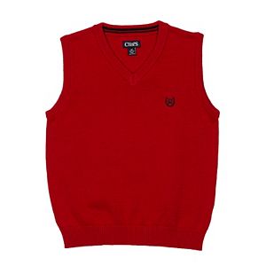 Boys 4-20 Chaps Solid Sweater Vest