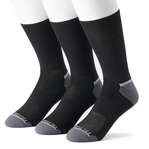 Men's Fruit of the Loom 3-pack Breathable Nylon Crew Socks