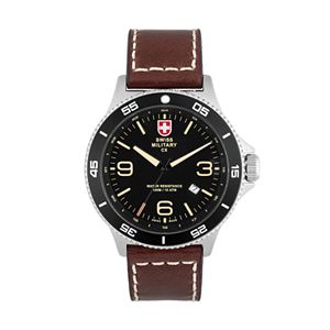 Swiss Military by Charmex(CX) Men's Infantry Leather Watch - 78344-5-D