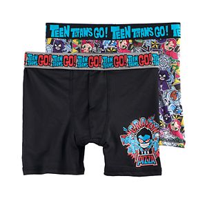 Boys 6-10 Teen Titans 2-Pack Boxer Briefs