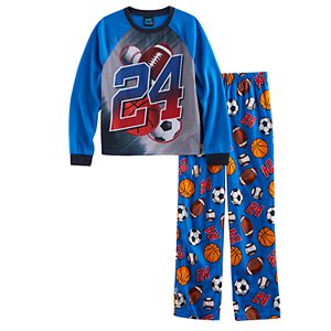Boys 4-16 Jellifish Knit 2-Piece Pajama Set