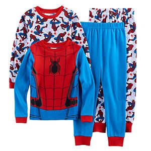 Boys 4-10 Spider-Man 4-Piece Pajama Set