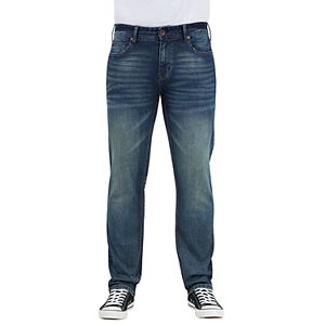 Men's Seven7 Brown Tint Slim-Fit Straight-Leg Jeans!