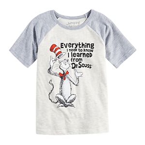 Boys 4-10 Jumping Beans® Dr. Seuss The Cat in the Hat Raglan Tee