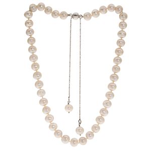 PearLustre by Imperial Sterling Silver Freshwater Cultured Pearl Bolo Necklace