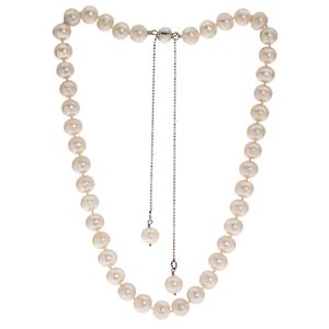 PearLustre by Imperial Sterling Silver Freshwater Cultured Pearl Bolo Necklace