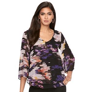 Women's Jennifer Lopez Layered Chiffon Blouse