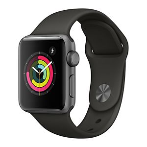 Apple Watch Series 3 (GPS) 38mm Space Gray Aluminum Case with Gray Sport Band