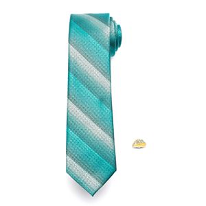 Men's Apt. 9® Patterned Skinny Tie with Pin