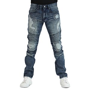 Men's True Luck Yuna Moto Slim-Fit Jeans