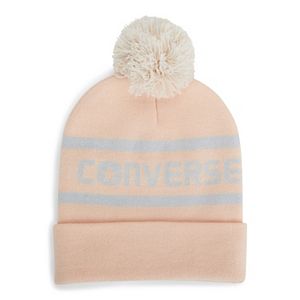 Women's Converse Wordmark Knit Pom Pom Beanie