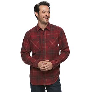 Big & Tall Columbia Highland Home Classic-Fit Plaid Flannel Button-Down Shirt