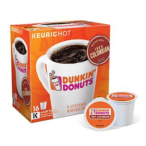 Keurig® K-Cup® Pod Dunkin' Donuts 100% Colombian Coffee -16-pk.