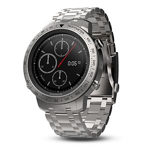 Garmin fenix Chronos GPS Watch with Brushed Stainless Steel Watch Band