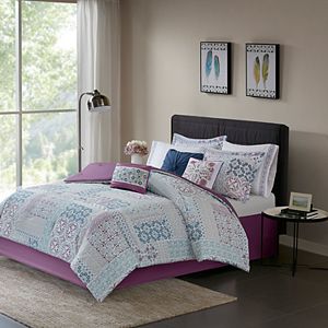 Madison Park Alexandra Cotton Percale Duvet Cover Set