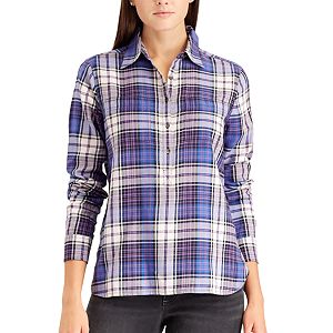 Women's Chaps Plaid Button-Down Shirt