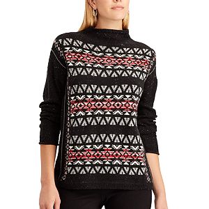 Women's Chaps Fairisle Mockneck Sweater