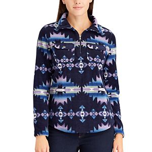 Women's Chaps Printed 1/4-Zip Pullover