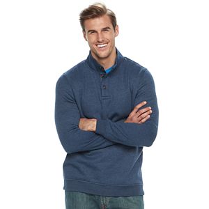 Big & Tall Croft & Barrow® Classic-Fit Easy-Care Fleece Mockneck Pullover