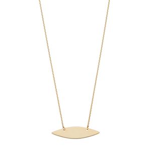 14k Gold Marquise Necklace