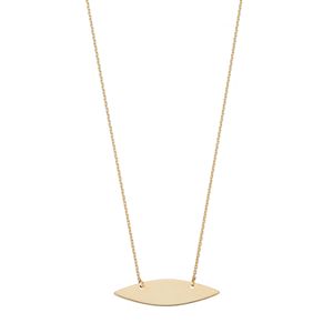14k Gold Marquise Necklace
