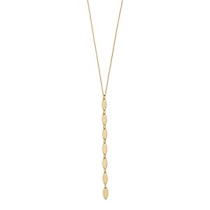 14k Gold Marquise Pendant Necklace