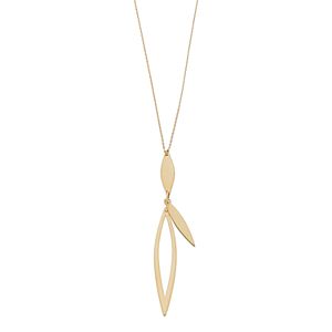 14k Gold Marquise Necklace