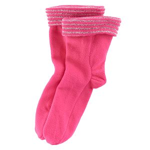 Girls 7-16 Striped Fleece Rainboot Liners