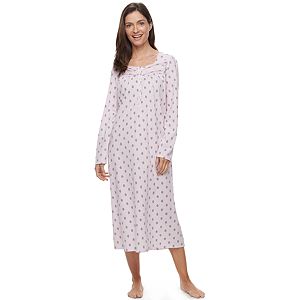 Petite Croft & Barrow® Pajamas: Pintuck Long Sleeve Nightgown