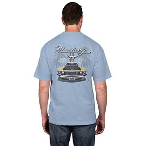 Big & Tall Newport Blue Classic Mustang Tee