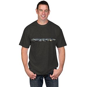 Men's Newport Blue Classic Vehicle Graphic Tee